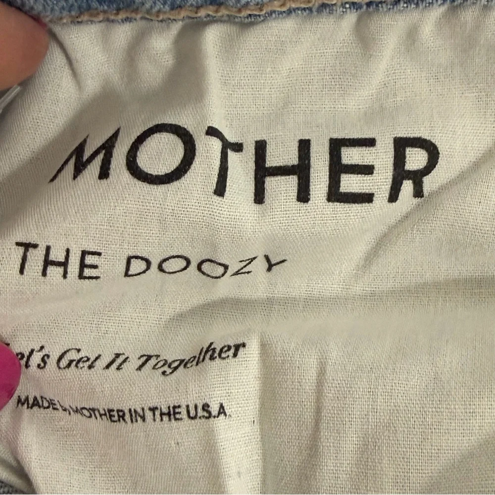 NWT MOTHER The Doozy High-Rise Flare Jeans Women's 29 Blue Let's Get It Together - Picture 13 of 16